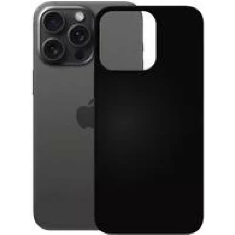 PEDEA Soft-TPU-Hülle für iPhone 15 Pro, schwarz (50160977)
