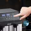 IDEAL fettfreie Fritteuse, doppelt horizontal 9L, 8 Funktionen - einschließlich Lebensmitteltrocknung