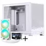 Jonsbo D32 STD PC-Gehäuse + TRYX PANORAMA Complete Flüssigkeitskühlung, ARGB - 240 mm, Weiß