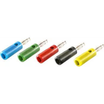 shiverpeaks BS56200-SET Bananenstecker Schwarz - Blau - Grün - Rot - Gelb (BS56200-SET)