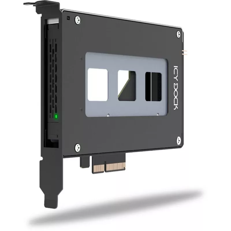 ICY Dock ToughArmor MB111VP-B - mobiles Speicher-Rack - für M.2 / M.3 SSD Mobilrack - 2,5 Zoll (6,4 cm) - NVMe - PCIe 4.0 x4 - Schwarz (MB111VP-B)
