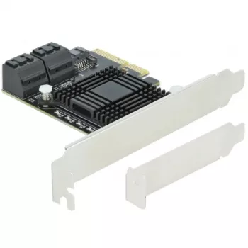 SATA PCI Express x4 Karte DeLOCK 5 Port Low Profile Formfaktor