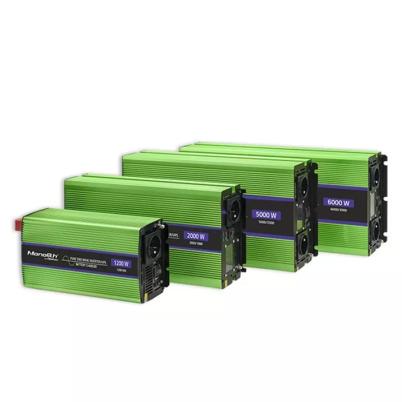 Auto-Wechselrichter Qoltec Monolith 1200 W Grün 12 V