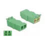 Optical Fiber Coupler DeLOCK 85927 LC Duplex Buchse auf Buchse 4 Stück