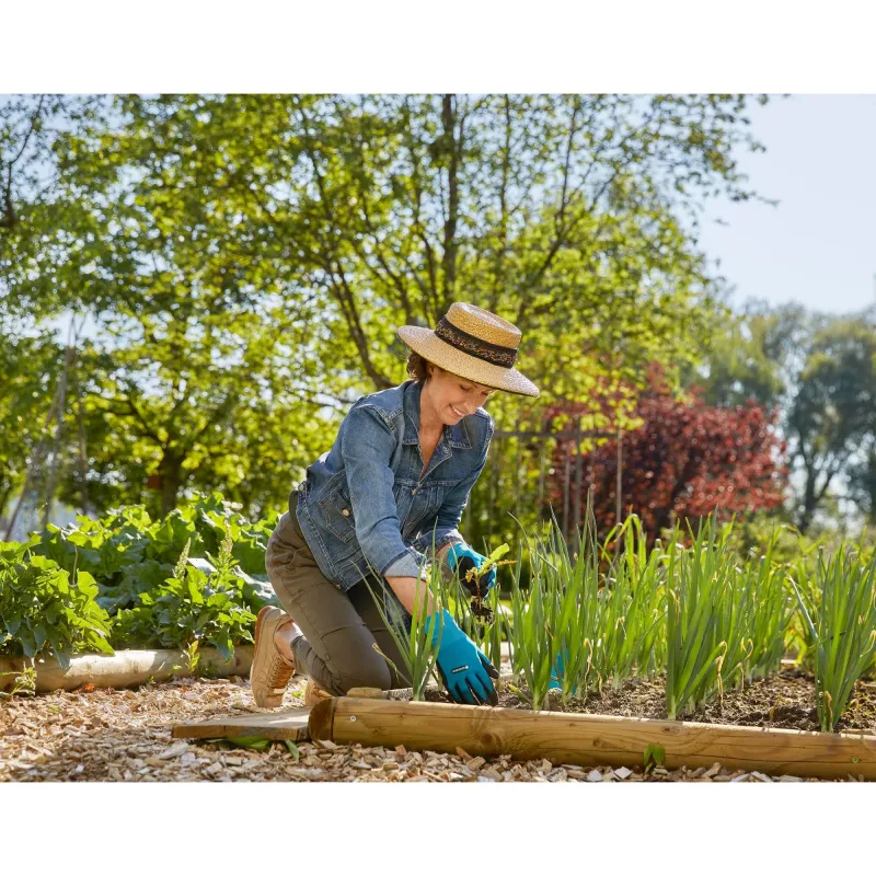 Gardena 11511-20 - Gartenhandschuhe - Schwarz - Blau - M - SML - Elastan - Nitril - Polyester - 42 % Polyester - 55 % Nitril - 3 % Elastan