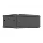Wandmontierbarer 19-Zoll-Netzwerkschrank LANBERG 4U 600×600 mm, schwarz