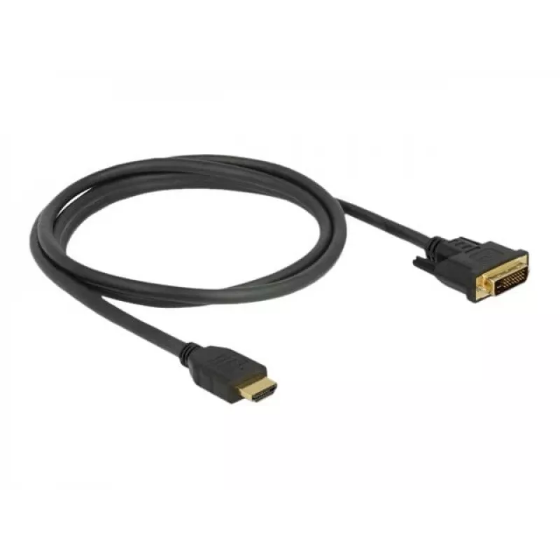 Videokabel-Adapter DeLOCK 85653 1,5m HDMI Typ A DVI Schwarz
