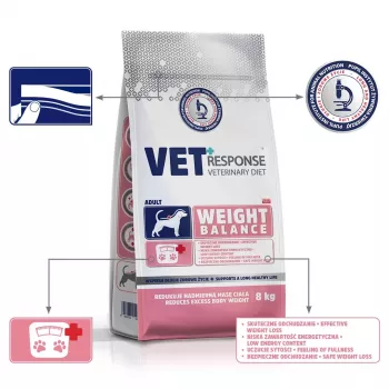 VET RESPONSE Gewicht balance – Trockenfutter für Hunde – 8 kg