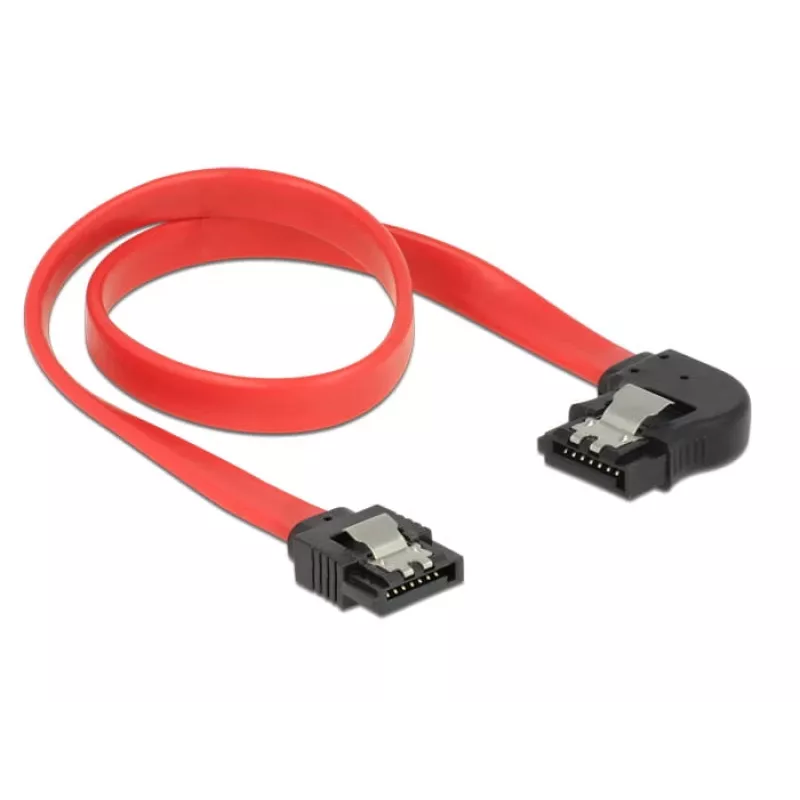 SATA-Kabel DeLOCK 83963 0,3 m SATA 7-Pin Schwarz Rot