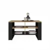 Couchtischplatte e shop STOLIK KAWOWY ŁAWA MODERN 4P schlank Dąb Artisan / schwarze Frezy