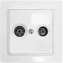Eltako TV/RF-Abdeckplatte für E-Design55 TV55E/2-wg (30055838)