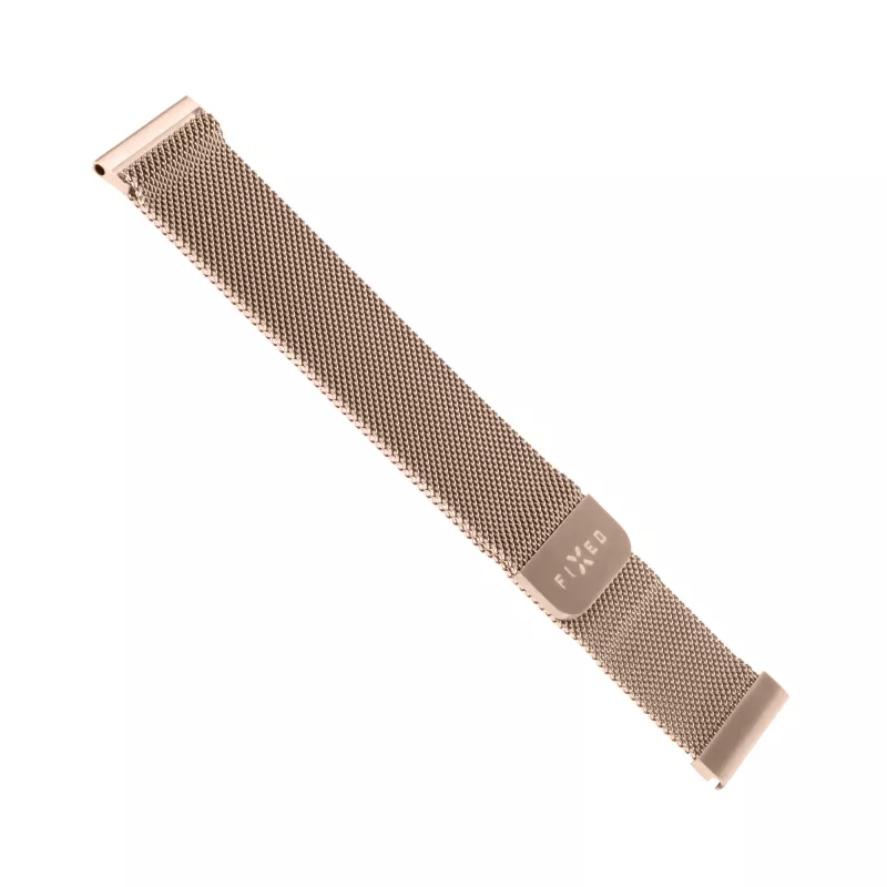 Edelstahl-Mesh-Armband FIXED FIXMEST-20MM-RG 20 mm Schnellverschluss, Roségold