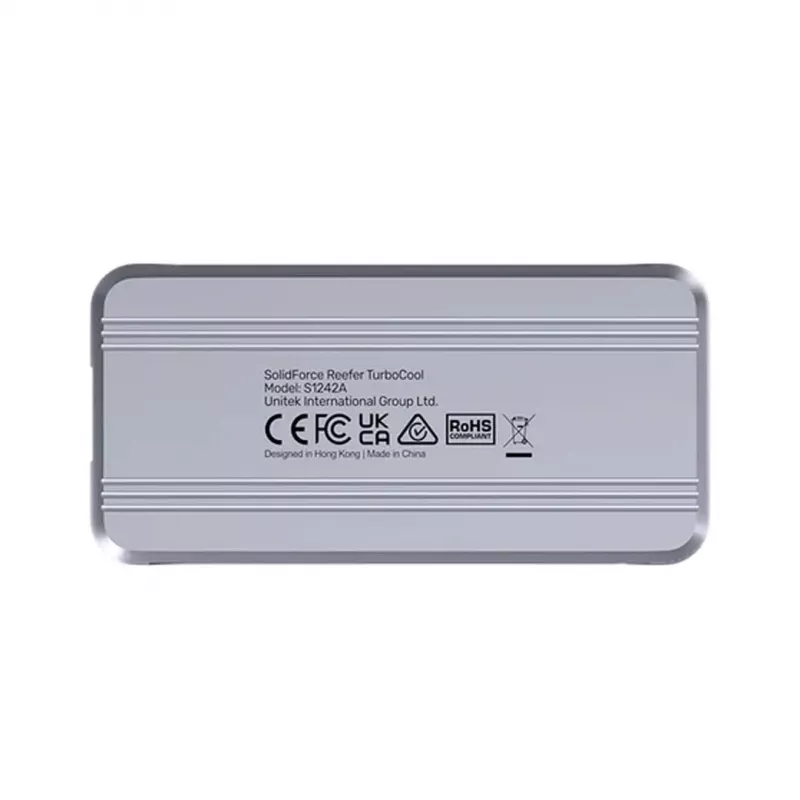 SSD-Gehäuse Unitek S1242AGY01-EU USB4 40 Gbit/s, M.2 NVMe, bis zu 8 TB, Aluminium/Kunststoff, aktive Kühlung