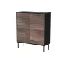 Cama 4D CORTINA Kommode 102x40x118 schwarz/Walnuss