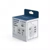 Reiseadapter GEMBIRD TPA-EU2A1C15-01-W – 15W, Typ-E-Stecker, 2× USB-A + 1× USB-C, 100–250V