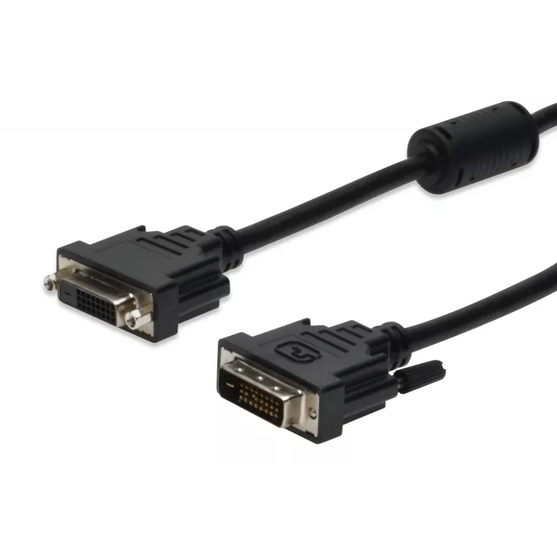 DIGITUS DVI-D-Verlängerungskabel 2 m, DVI-D auf DVI-D, schwarz