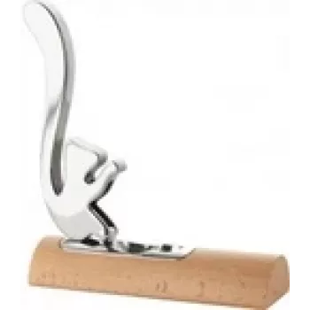 Alessi Scoiattolo AB13 Nussknacker, glanzpolierter Edelstahl und Holz