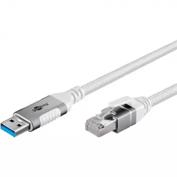 Goobay 74157 - Netzwerk-Adapterkabel USB 3.0 Typ A Gigabit Ethernet 1 m - Netzwerkkarte - 1.000 Mbit/s (74157)