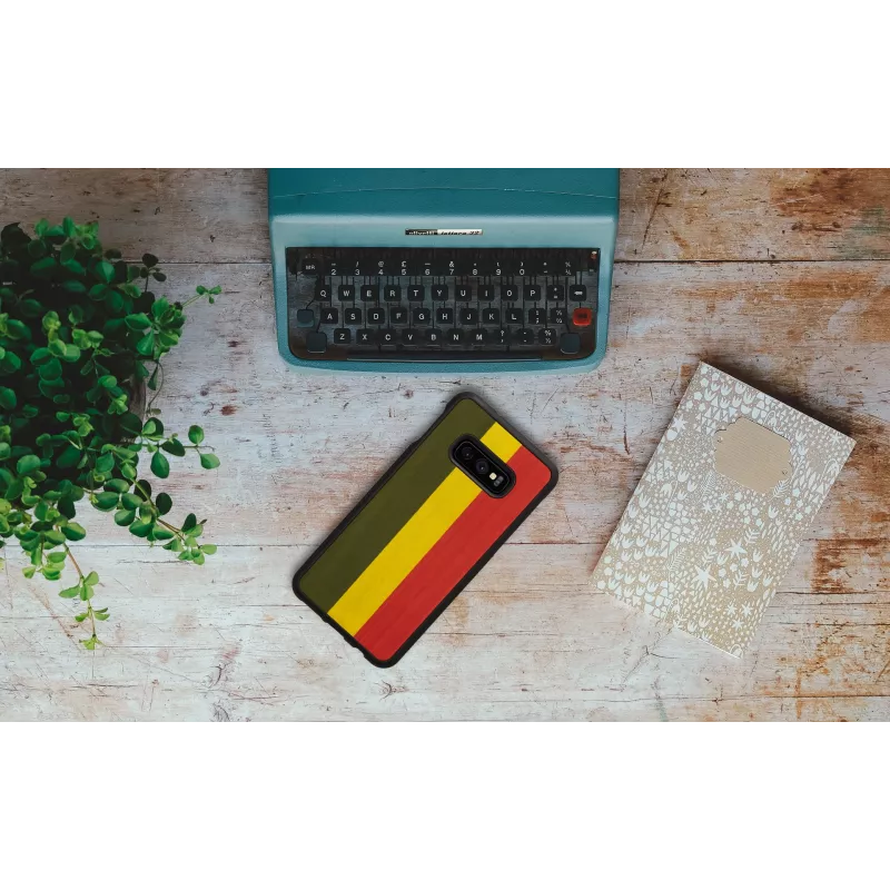 Smartphone-Hülle man and wood für Samsung Galaxy S10e, reggae Schwarz Schutzhülle