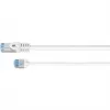 Goobay Ultra-Flexibles CAT 6A Patchkabel schlank U/UTP Weiß - extra-kurzer Stecker (74285)