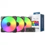 Gehäuselüfter Montech HP140 ARGB PWM 140mm (3er-Pack) — 140mm ARGB PWM-Kühlungslüfter, 3er-Pack