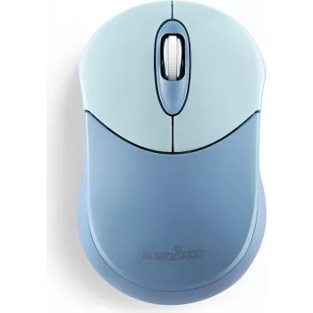 Perixx PERIMICE-802BL Bluetooth-Maus für PC und Tablet, kabellos, Blau – Maus – 1.000 dpi – Optisch – 3 Tasten – Bluetooth (PERIMICE-802BL)