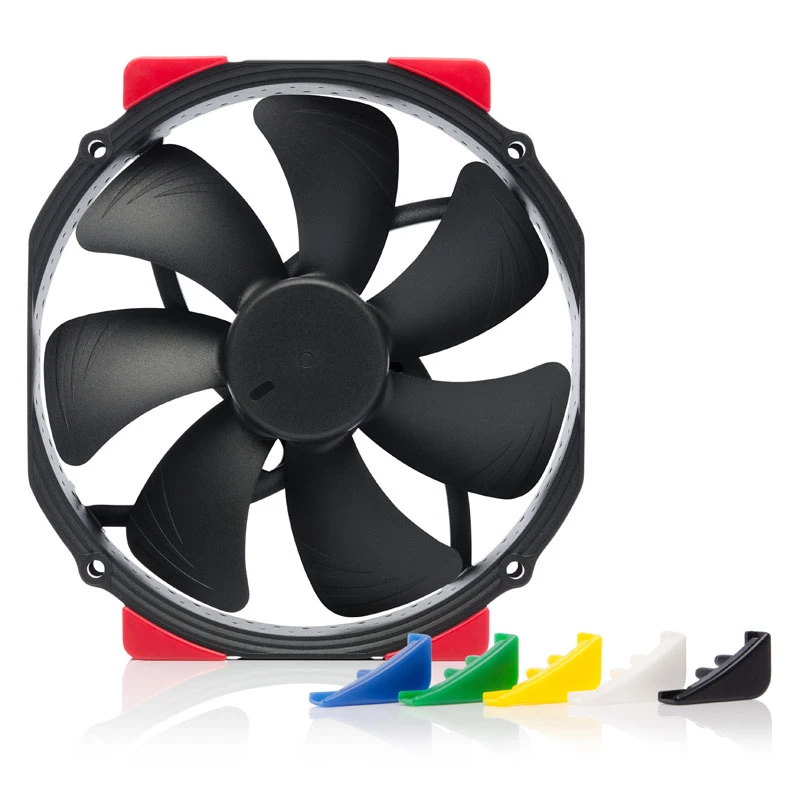 Computergehäuselüfter Noctua NF-A15 HS-PWM chromax.Schwarz.swap 150 mm, PWM, 300–1500 RPM, 140.2 m³/h, 24.6 dB