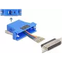 Delock D-Sub 25-polige Buchse auf RJ12 Montagesatz Blau (67100)