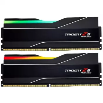 DIMM 64 GB DDR5-6000 (2x 32 GB) Dual-Kit, Arbeitsspeicher schwarz, F5-6000J3238G32GX2-TZ5NR, Trident Z NEO RGB, AMD EXPO