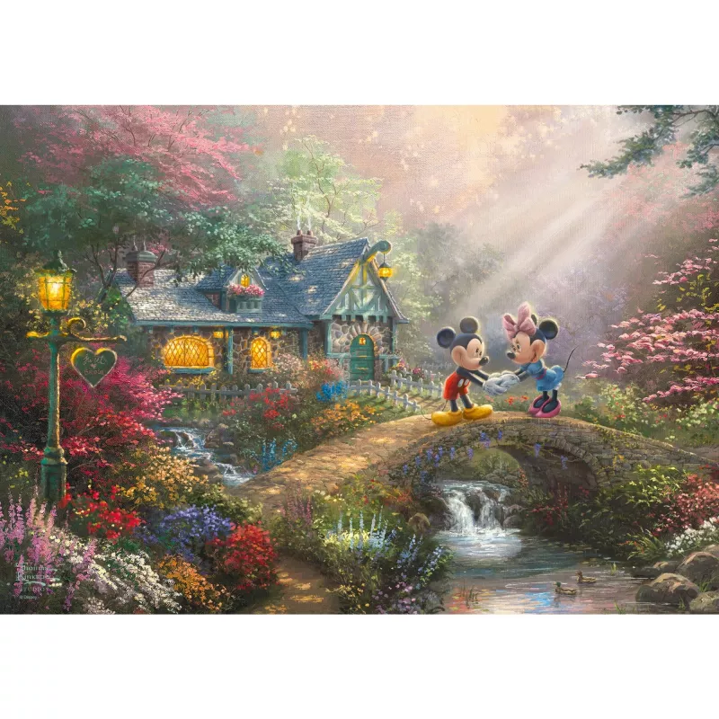 Thomas Kinkade Studios: Mickey & Minnie in der Nostalgie Metalldose, Puzzle 500 Teile