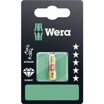 Wera Bit PH Gr.3 L.25mm 1/4 6KT C6,3 BiTors.diamantb. Karte m.1 St. 851/1 BDC SB (05073334001)