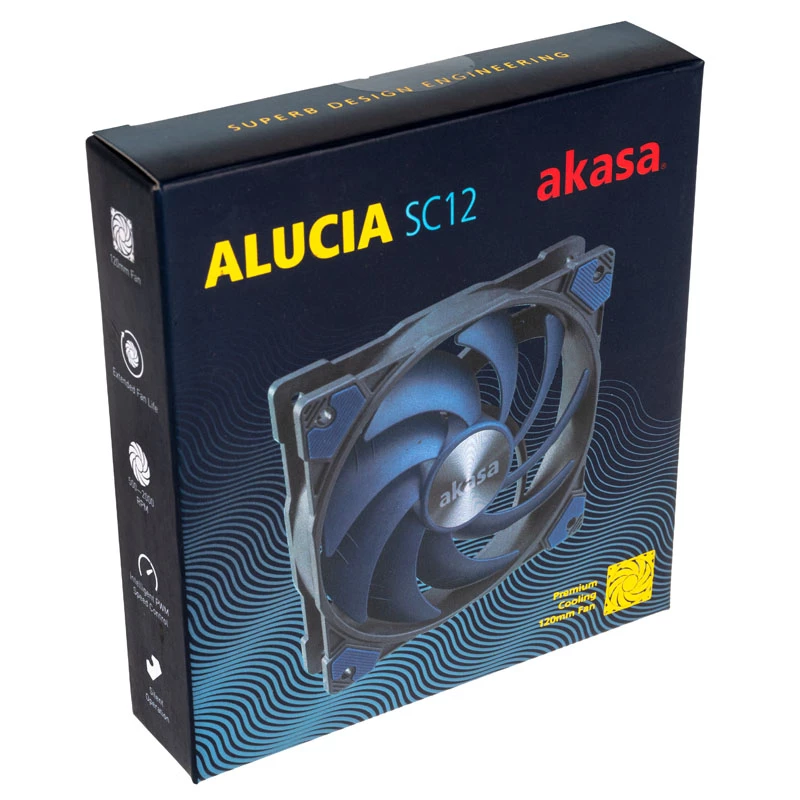 AKASA ALUCIA SC 120mm Gehäuselüfter - Blau