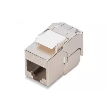 Keystone-Modul Digitus CAT 6A RJ-45 geschirmt Silber 1 Stk.