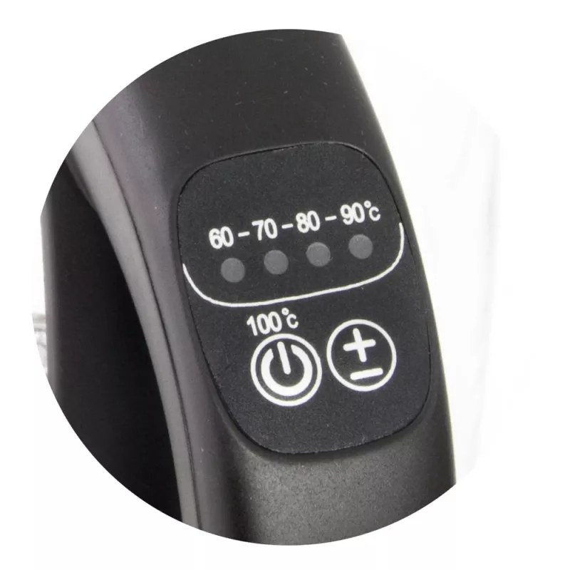 Esperanza EKK027 elektrischer Wasserkocher 1,7 L 2200 W Schwarz, Transparent