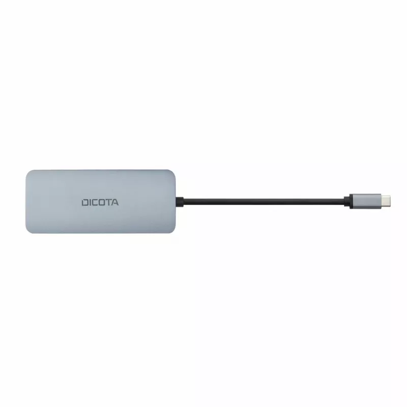 Dicota USB-C 8-in-1 Multi Hub 4K PD 100W silber