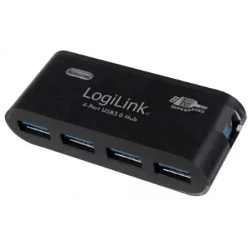 LogiLink USB 3.0 4x - 5000 Mbit/Sek - USB 3.0 - 5 V - 107 mm - 200 mm - 101 mm (UA0170)