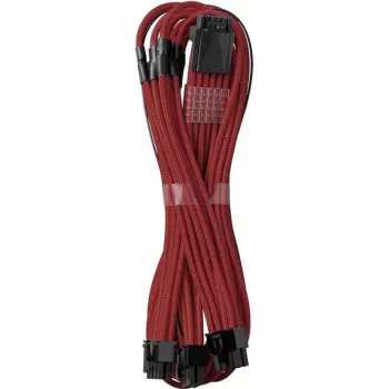 CableMod 12VHPWR auf 3× PCIe ModMesh Kabel 60 cm — CableMod C-Series Pro (Dunkelrot)