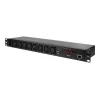 Logilink IP PDU Control Unit - Stromverteilungseinheit (Rack - einbaufähig) - Wechselstrom 110-240 V - Ethernet - Eingabe, Eingang IEC 60320 C20 - Aus