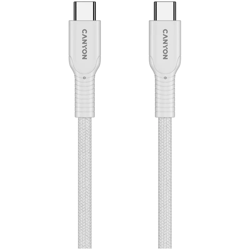 CANYON Kabel OnWire 60CL C-C 60W COLOR Geflochten 1m Weiß
