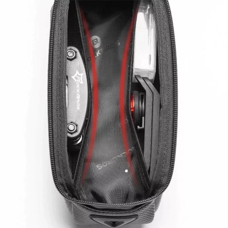 Rockbros B68 Fahrradrahmentasche Handytasche 1,7 l Schwarz