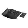 HP 960 Ergonomische kabellose Tastatur, Vollformat (100%), kabellos, RF Wireless + Bluetooth, Membran, Schwarz