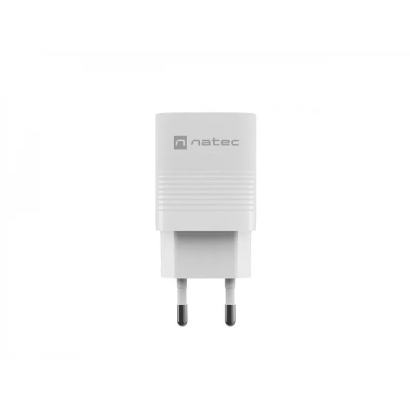 Kabelgebundenes Ladegerät für Mobilgeräte NATEC NUC-2140, 30W, USB-C PD 3.0 + USB-A, Samsung AFC, Weiß