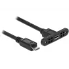 USB-Kabel DeLOCK 85245 USB 2.0 0,25 m Micro-USB B Schwarz