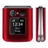 Flip-Telefon Beafon Fold 10 Silver Line Rot-Silber Dual SIM