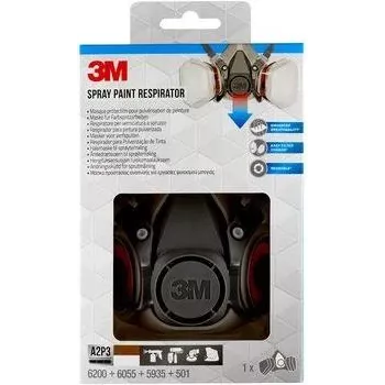 3M 6002PRO wiederverwendbare Atemschutzmaske FFP3 Halbmaske