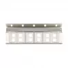 Keystone-Halter, 12-Port, neigbar, für 10-Zoll- und 19-Zoll-Rack-/Wandmontage, DELOCK 67040, Metall/Kunststoff, Silber, 77 × 222 × 27 mm
