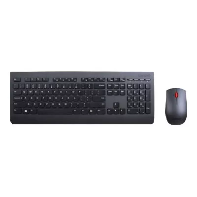 Lenovo 4X30H56829 Tastatur Maus inklusive Universal RF Wireless QWERTY US Englisch Schwarz