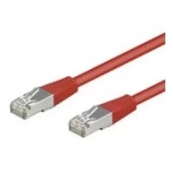 Wentronic Goobay CAT 5e Patchkabel, F/UTP, Rot, 5 m - CCA Kupfer-Mix (50154)