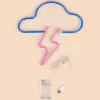 Neonlicht MANTA SNL71BL Wolke mit Blitz Blau‑Pink – dekoratives LED-Neonschild
