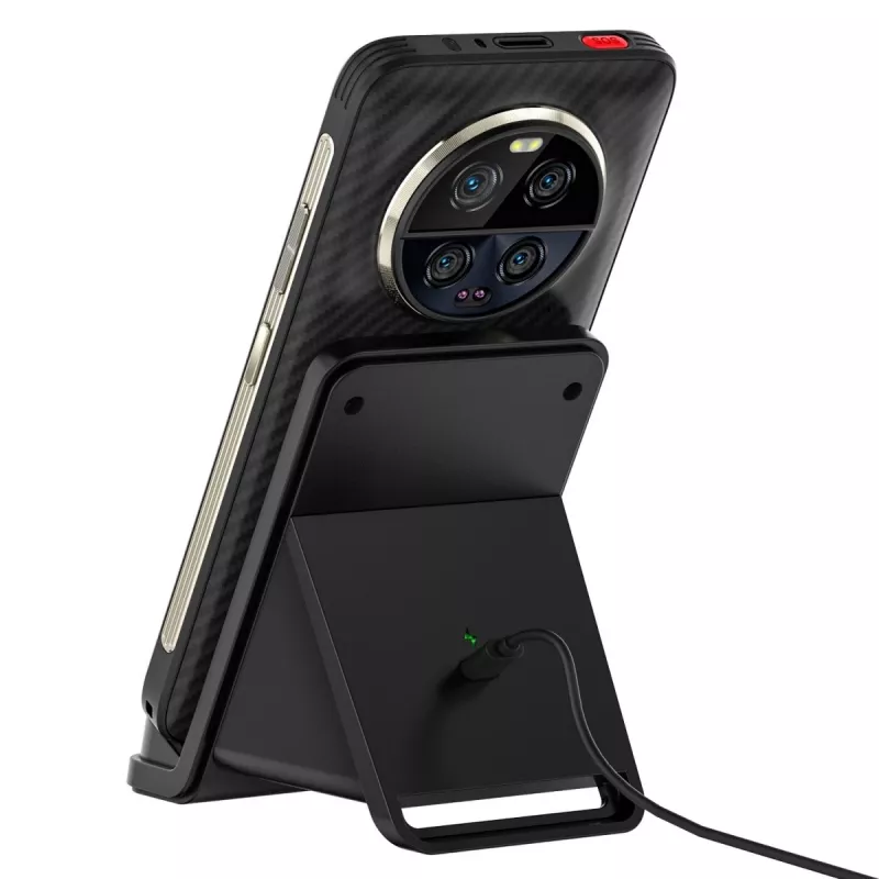 UleFone Indoor-Smartphone-Ladegerät WCS01 – 50 W USB Typ-C, kabelloses Schnellladen, schwarz